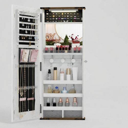 LED Mirror Jewelry Cabinet