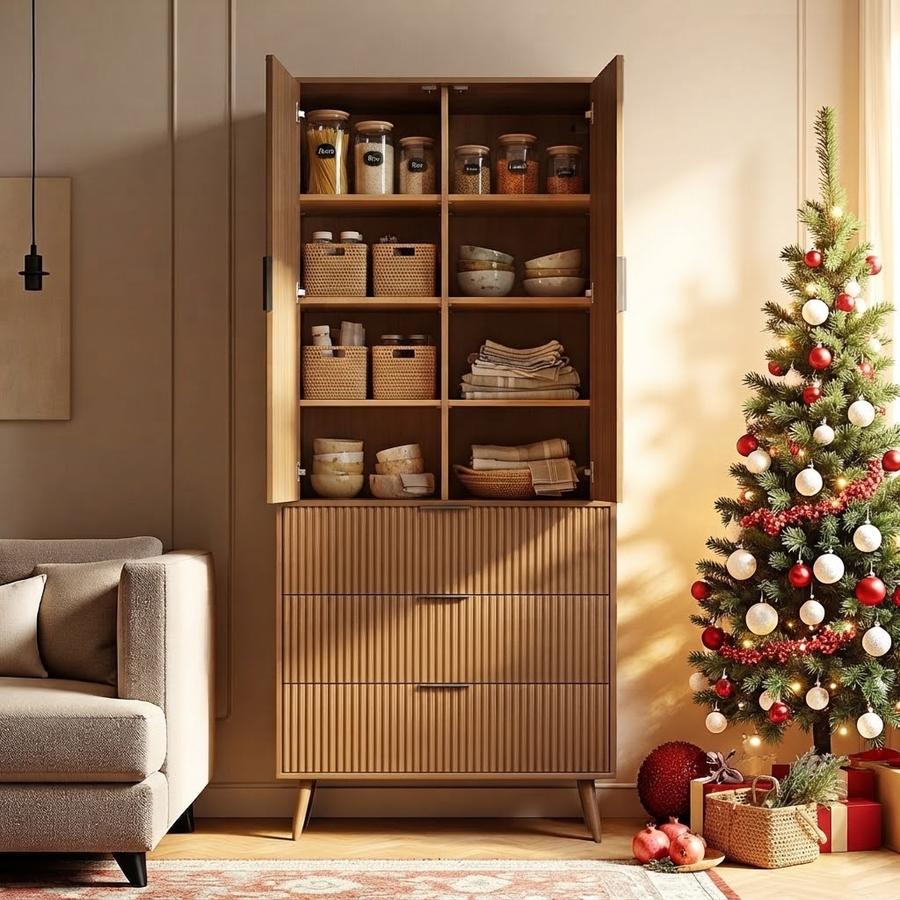 Kitchen Pantry Storage Cabinet